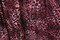 1 Yard Maroon Cheetah Print 4-Way Stretch Burnout Velvet Fabric